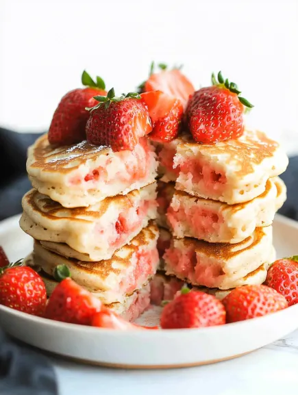 strawberry pancakes recipes