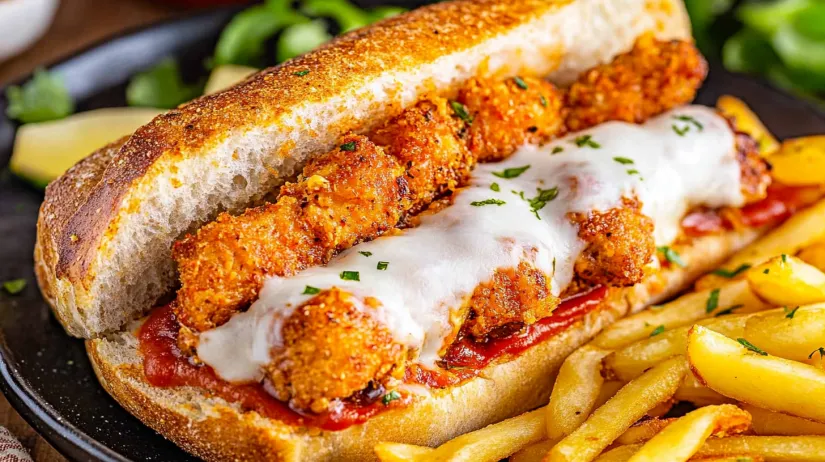 chicken parmesan sandwich