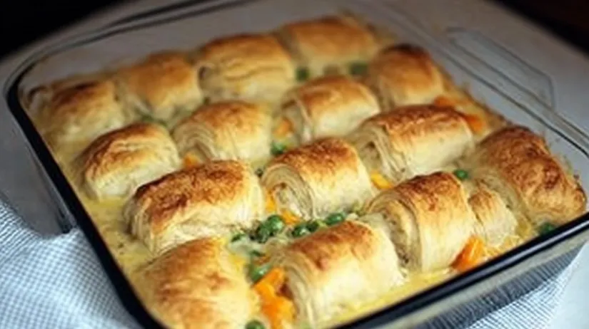 Chicken Pot Pie with Crescent Rolls Recipe