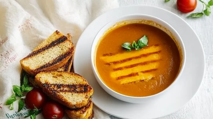 Campbell's grilled cheese and tomato soup: