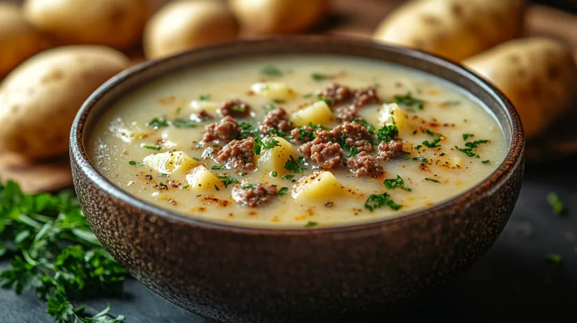 hamburger and potato soup