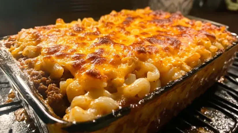 Mac and Cheese Meatloaf Casserole