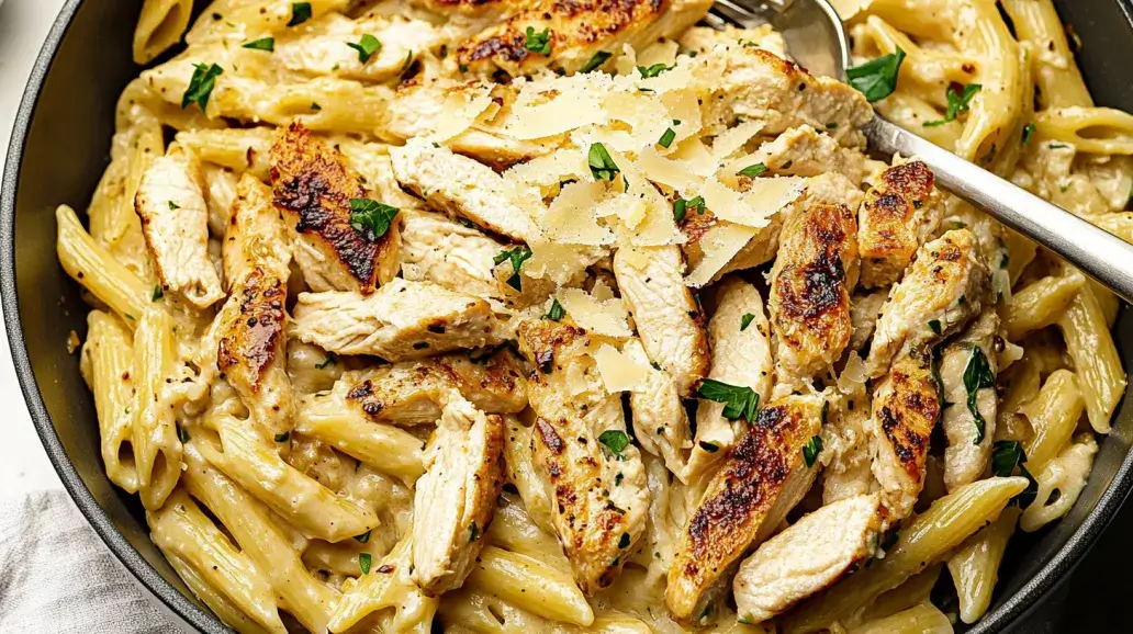 Garlic Parmesan Chicken Pasta